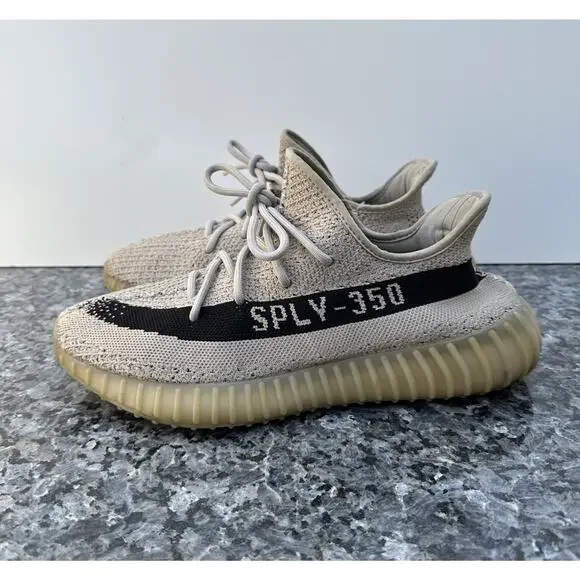 Adidas Yeezy Boost 350 V2 Beige Black SPLY-350 Size 9.5 HP7870 Kanye West - Picture 2 of 12